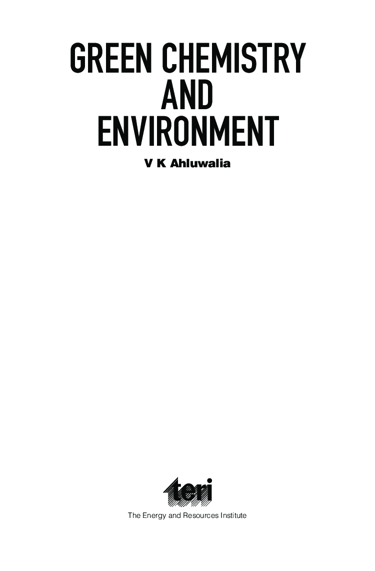 Green Chemistry And Environment   - Page 4