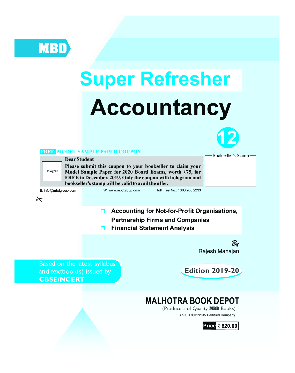 MBD Super Refresher Accountancy Class - XII For 2020 Exam - Page 2