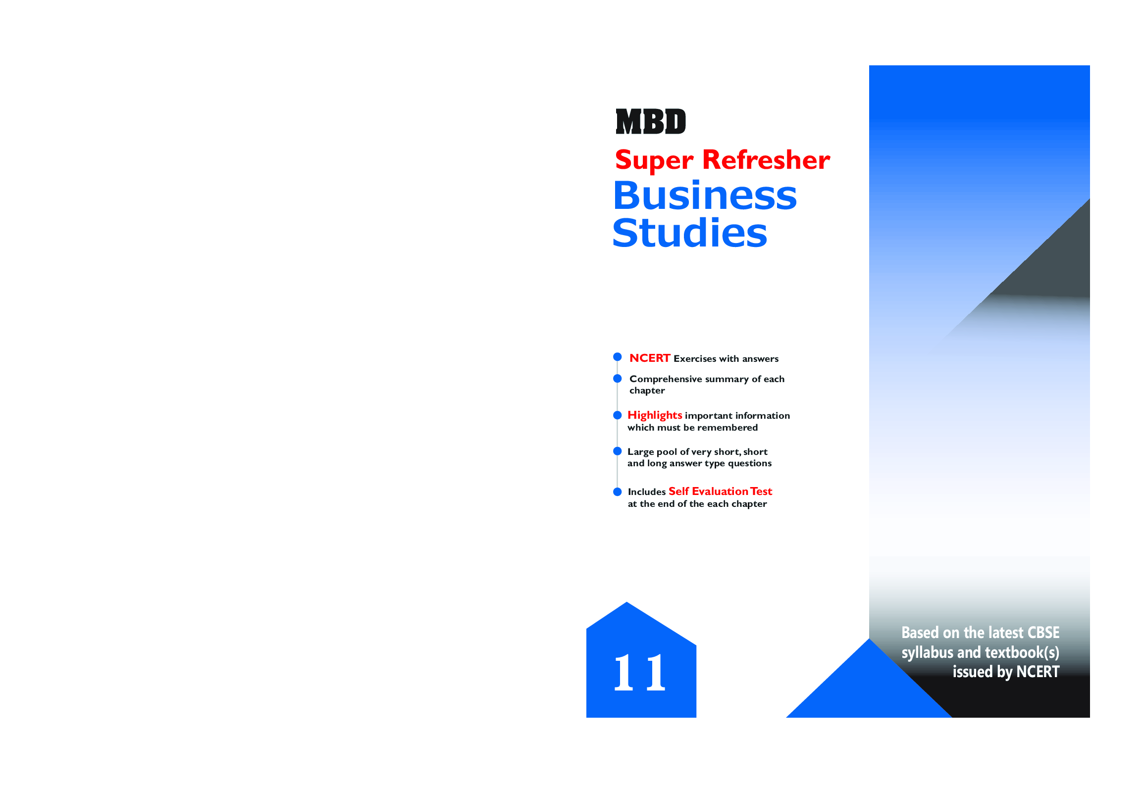 MBD Super Refresher Business Studies Class - XI For 2020 Exam - Page 1