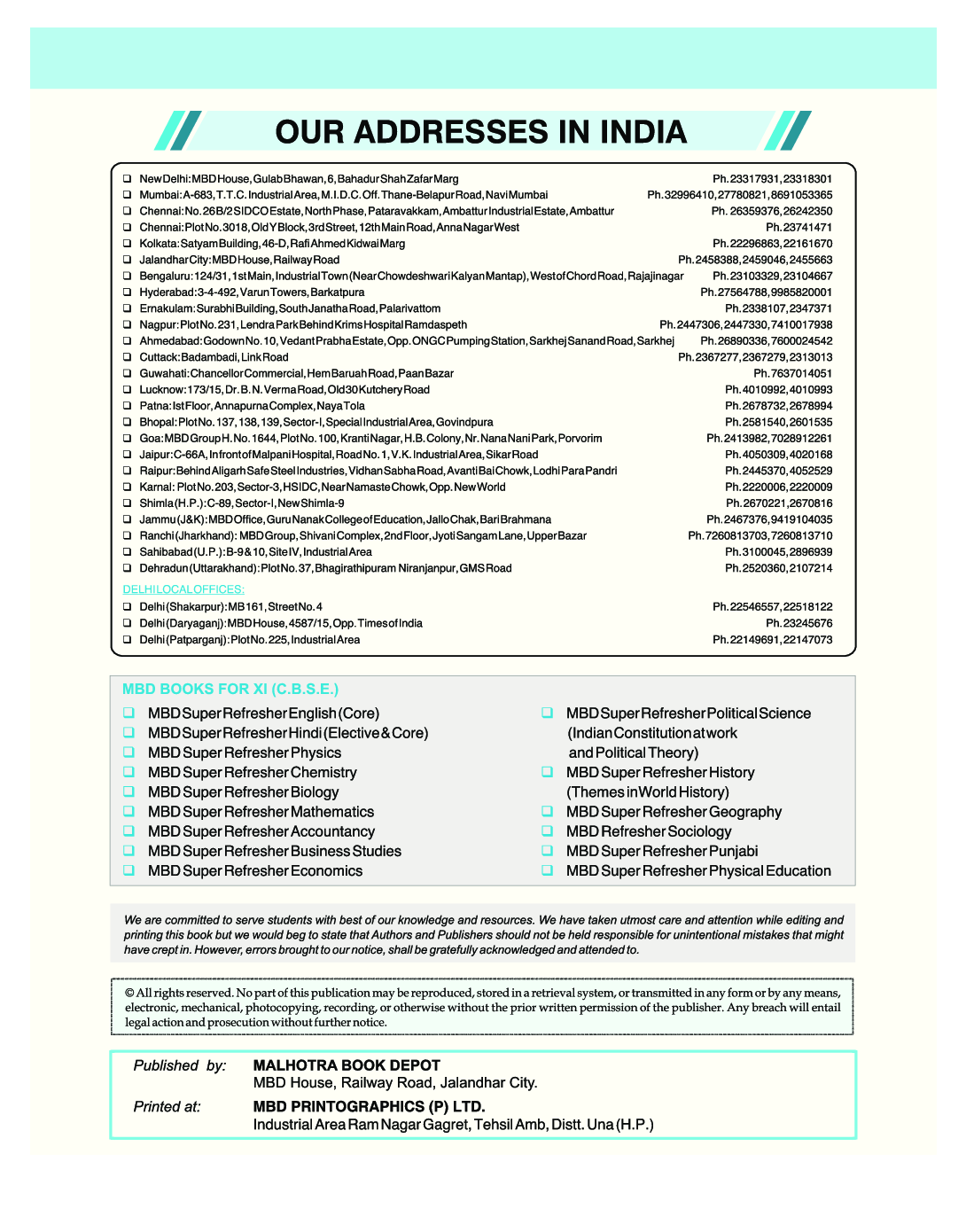 MBD Super Refresher Business Studies Class - XI For 2020 Exam - Page 3
