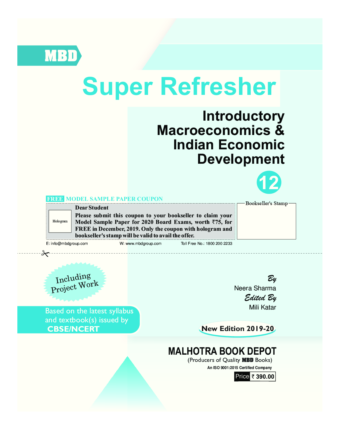 MBD Super Refresher Introductory Macroeconomics & Indian Economic Development Class - XII For 2020 Exam - Page 2