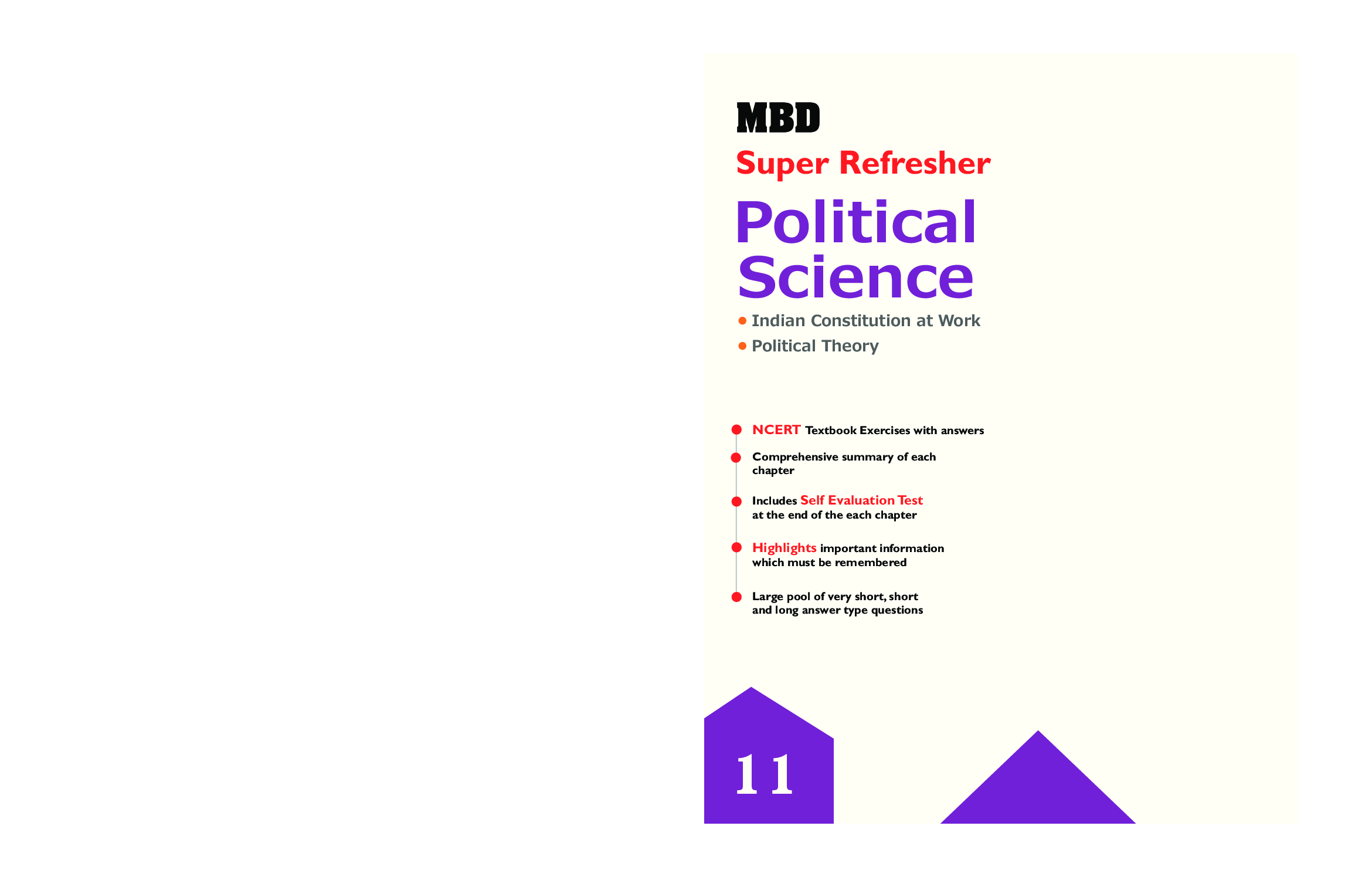 MBD Super Refresher Political Science Class - XI For 2020 Exam - Page 1