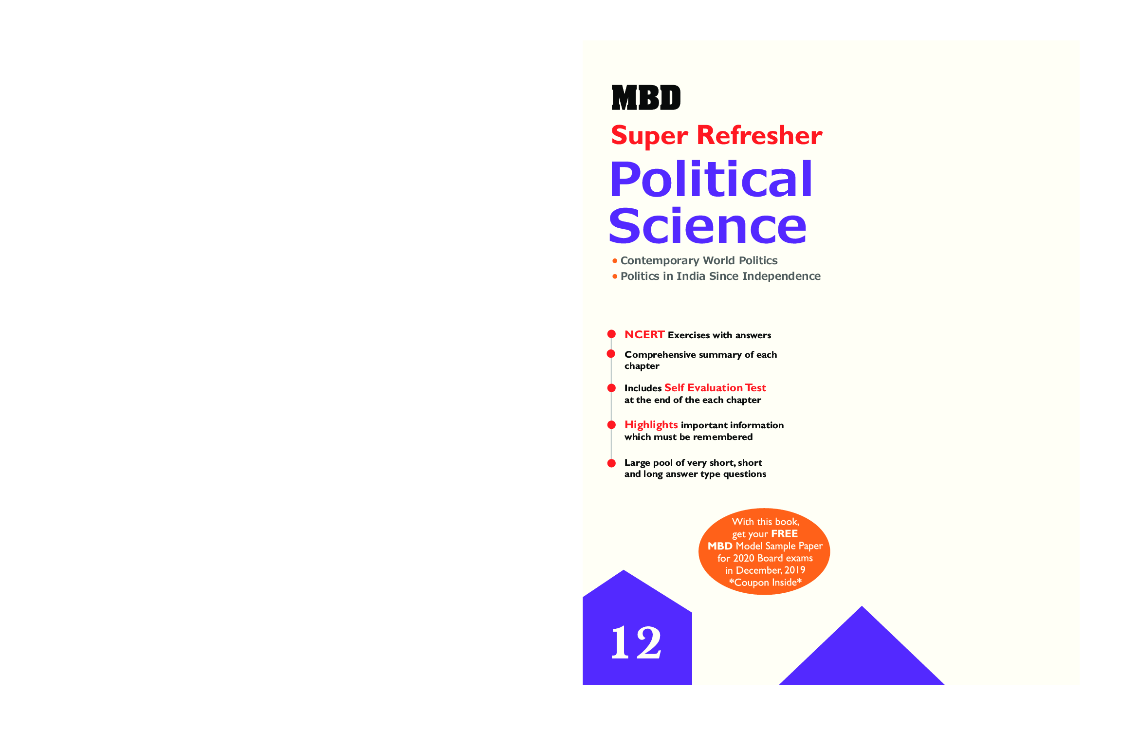 MBD Super Refresher Political Science Class - XII For 2020 Exam - Page 1
