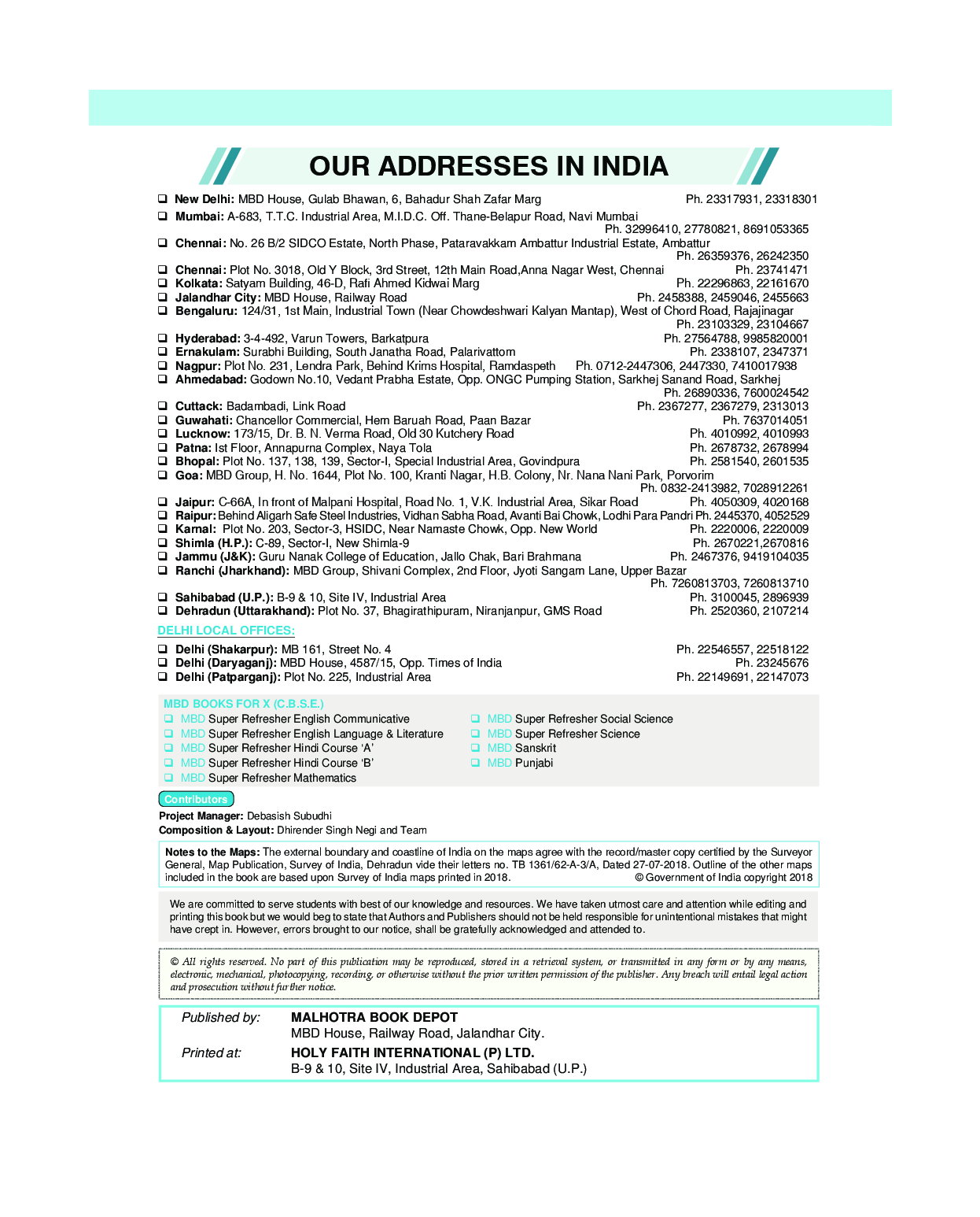 MBD Super Refresher समाजिक विज्ञान Class - X For 2020 Exam - Page 3