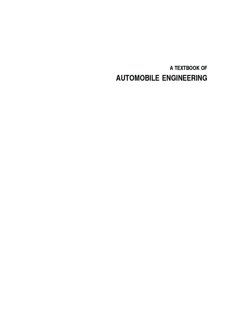 A Textbook Of Automobile Engineering (New Edition) - Page 3