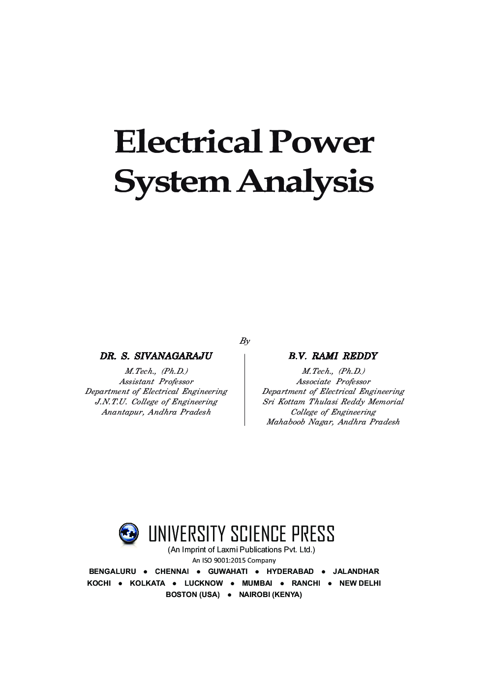 Electrical Power System Analysis - Page 5