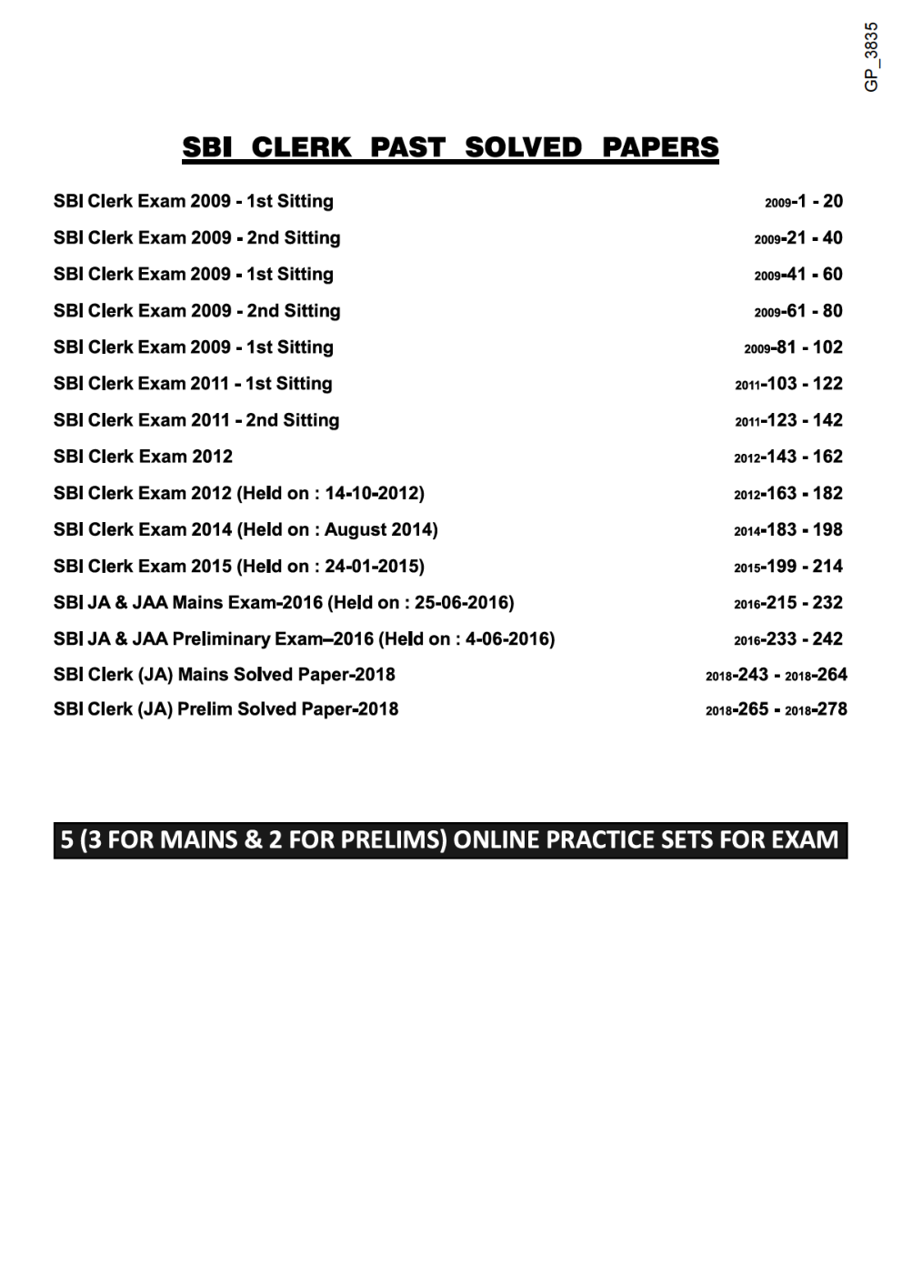 15 Solved Papers & 20 Practice Sets For SBI Clerk Preliminary & Main Exam 7th Edition  - Page 5