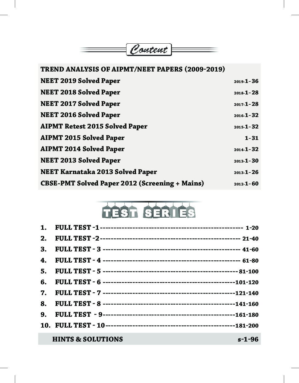 Target NEET 2020 (2012 - 19 Solved Papers + 10 Mock Papers) 8th Edition - Page 4