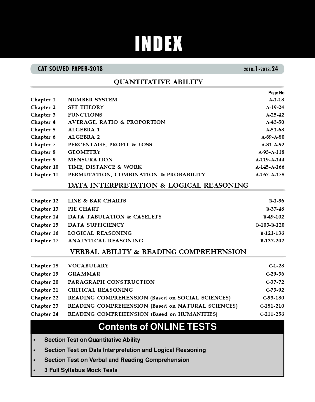 25 Years CAT Topicwise Solved Papers (1994-2018) 12th edition - Page 4