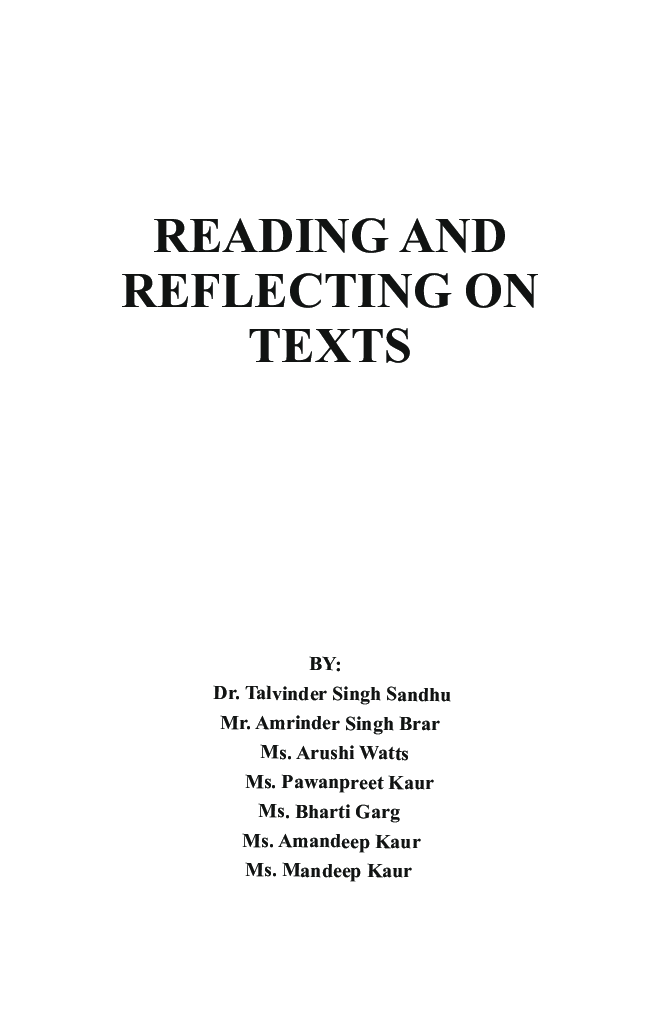 Reading And Reflecting On Text - Page 2