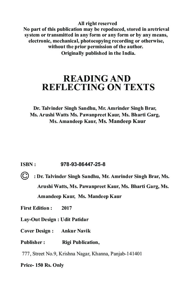Reading And Reflecting On Text - Page 3
