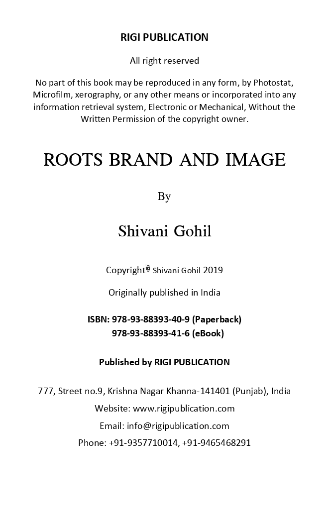 Roots Brand And Image  - Page 3