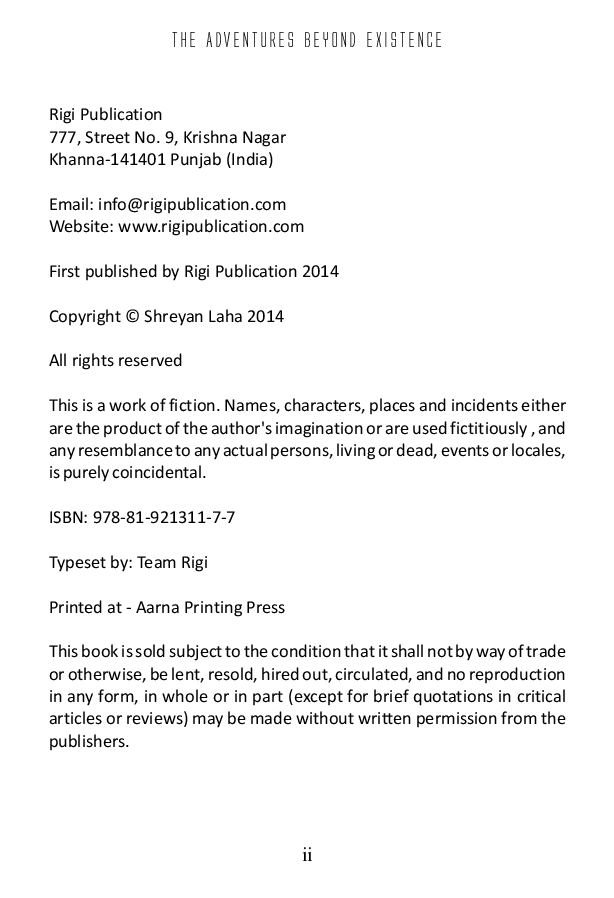 The Adventures Beyond Existence - Page 3