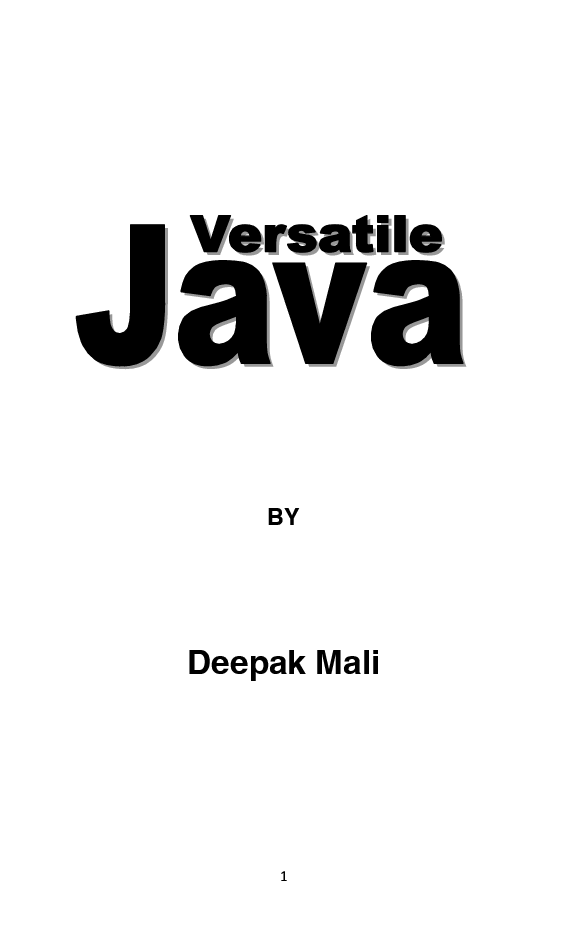 Versatile Java - Page 2