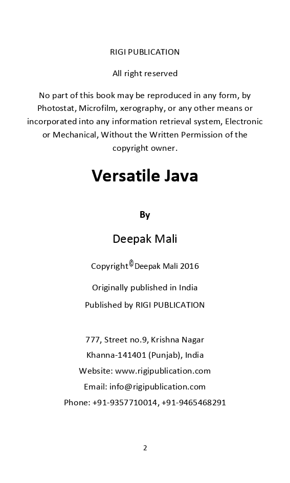 Versatile Java - Page 3