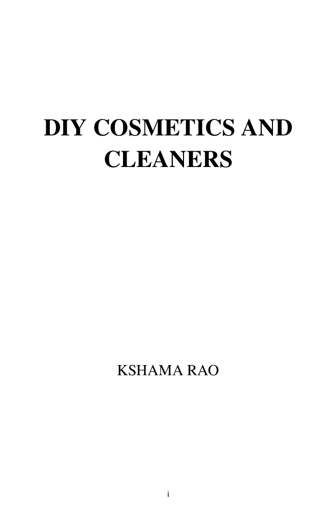 Diy Cosmetics And Cleaners - Page 2