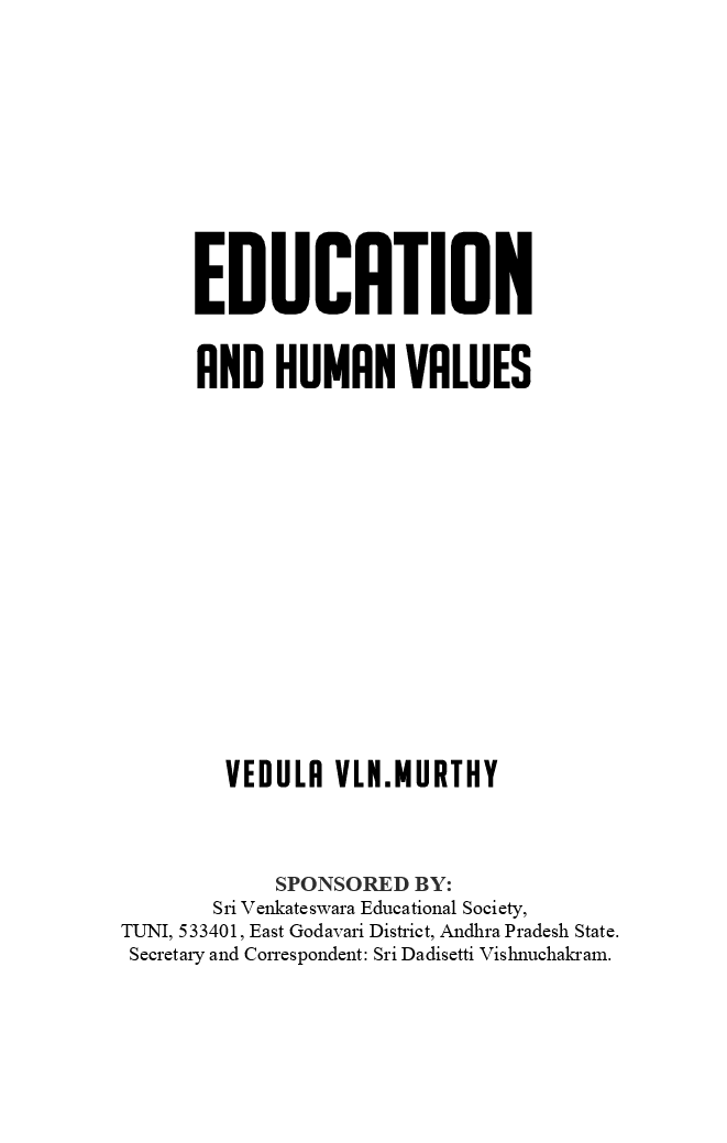 Education And Human Values - Page 2