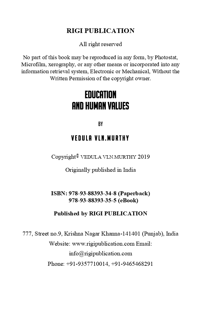 Education And Human Values - Page 3