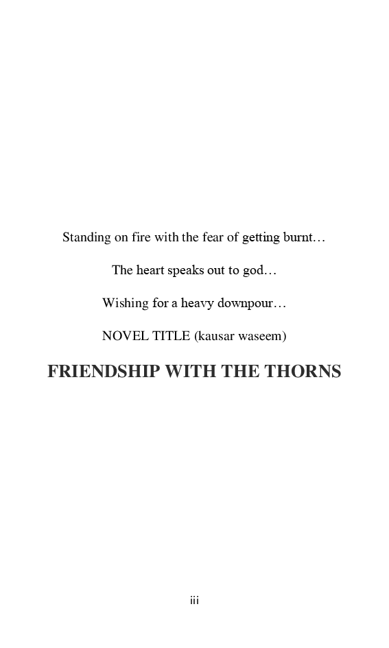 Friendship With The Thorns - Page 4