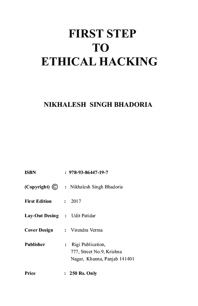 First Step To Ethical Hacking - Page 3