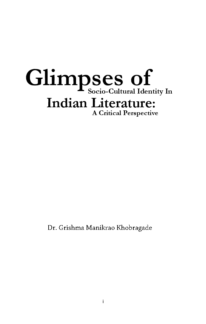 Glimpses Of Socio-cultural Identity In Indian Literature A Critical Perspective - Page 2