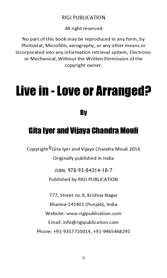 Live In - Love Or Arranged ? - Page 3