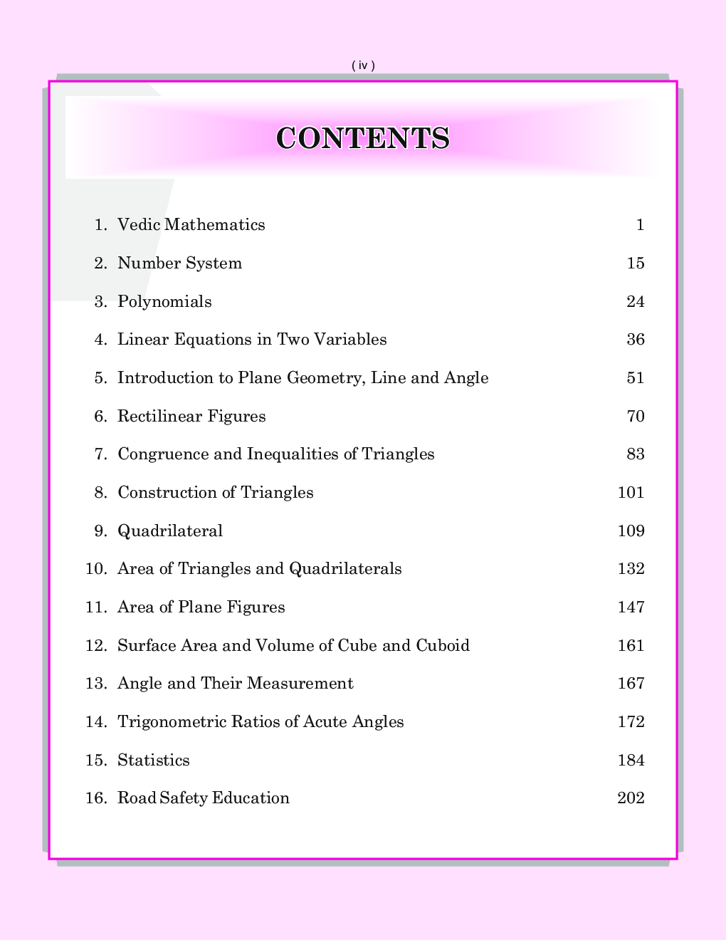 Sanjiv New Vision Mathematics For Class - IX - Page 5