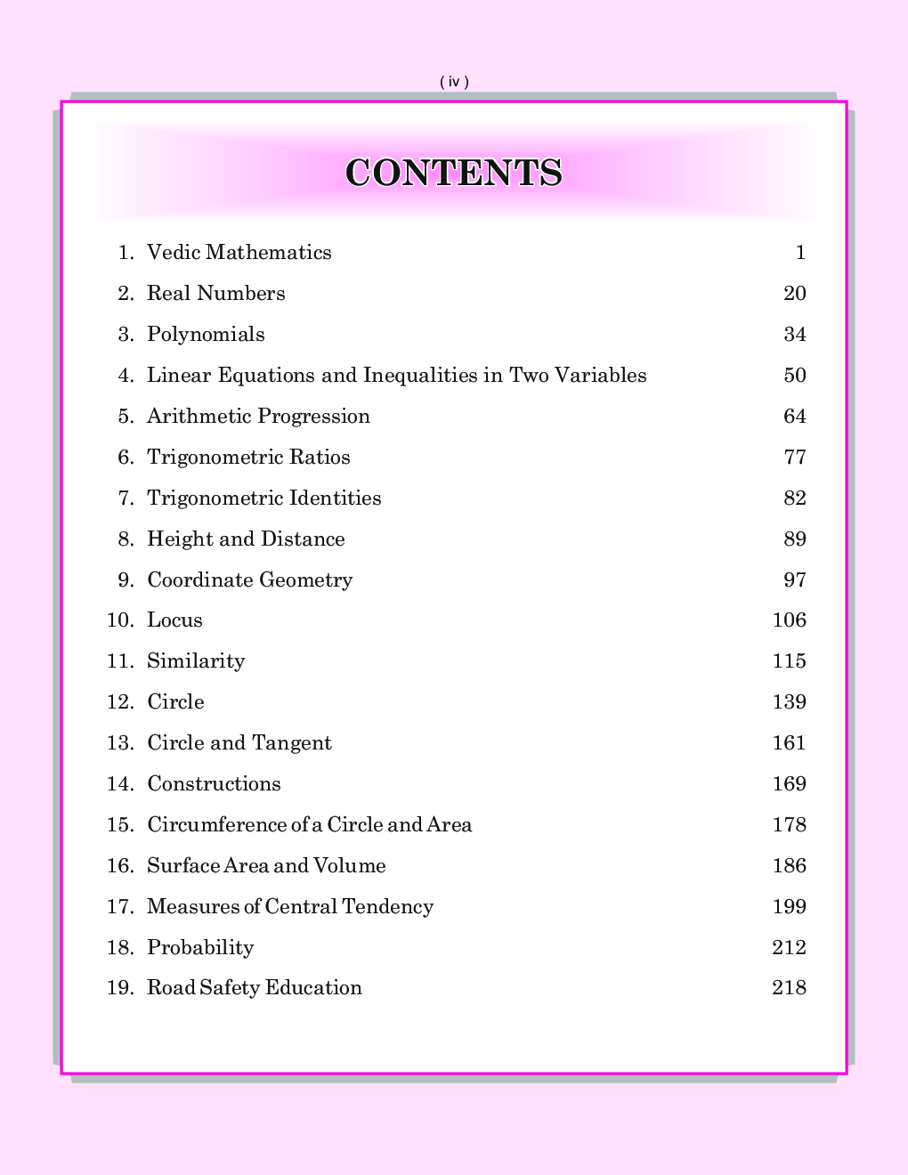 Sanjiv New Vision Mathematics For Class - X - Page 5