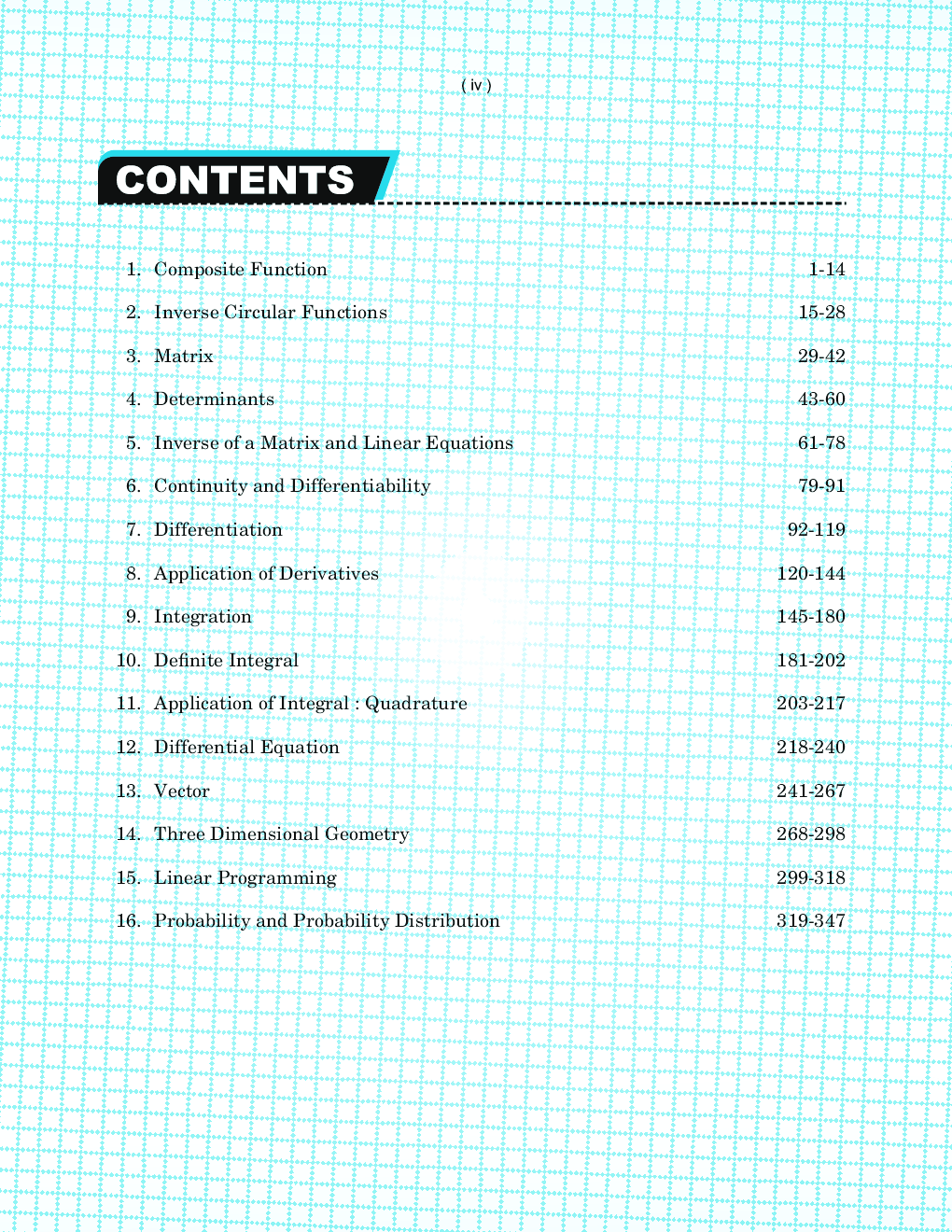 Sanjiv New Vision Mathematics For Class - XII - Page 5