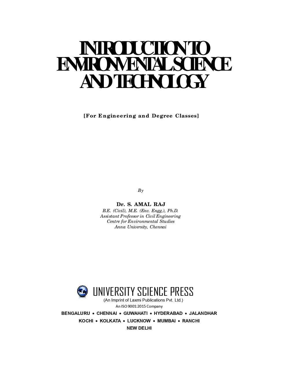 Introduction To Environmental Science And Technology - Page 5