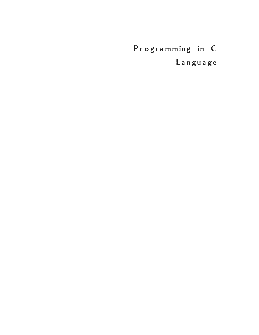 Programming In C Language - Page 3