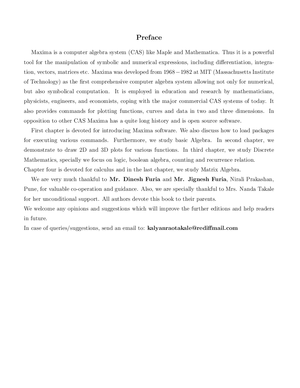 Algebra And Calculus Using Maxima Software - Page 4