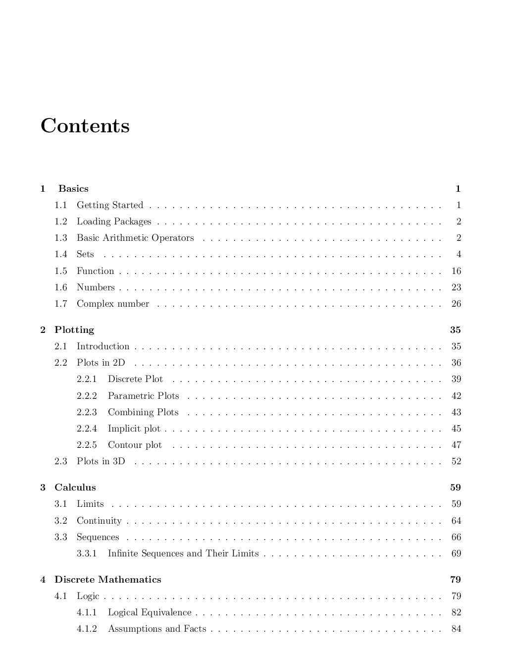 Algebra And Calculus Using Maxima Software - Page 5