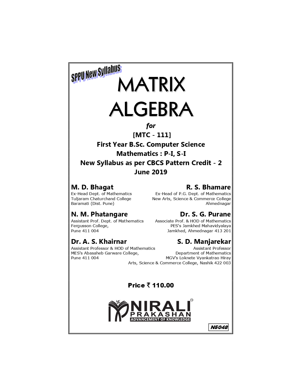 Matrix Algebra - Page 2