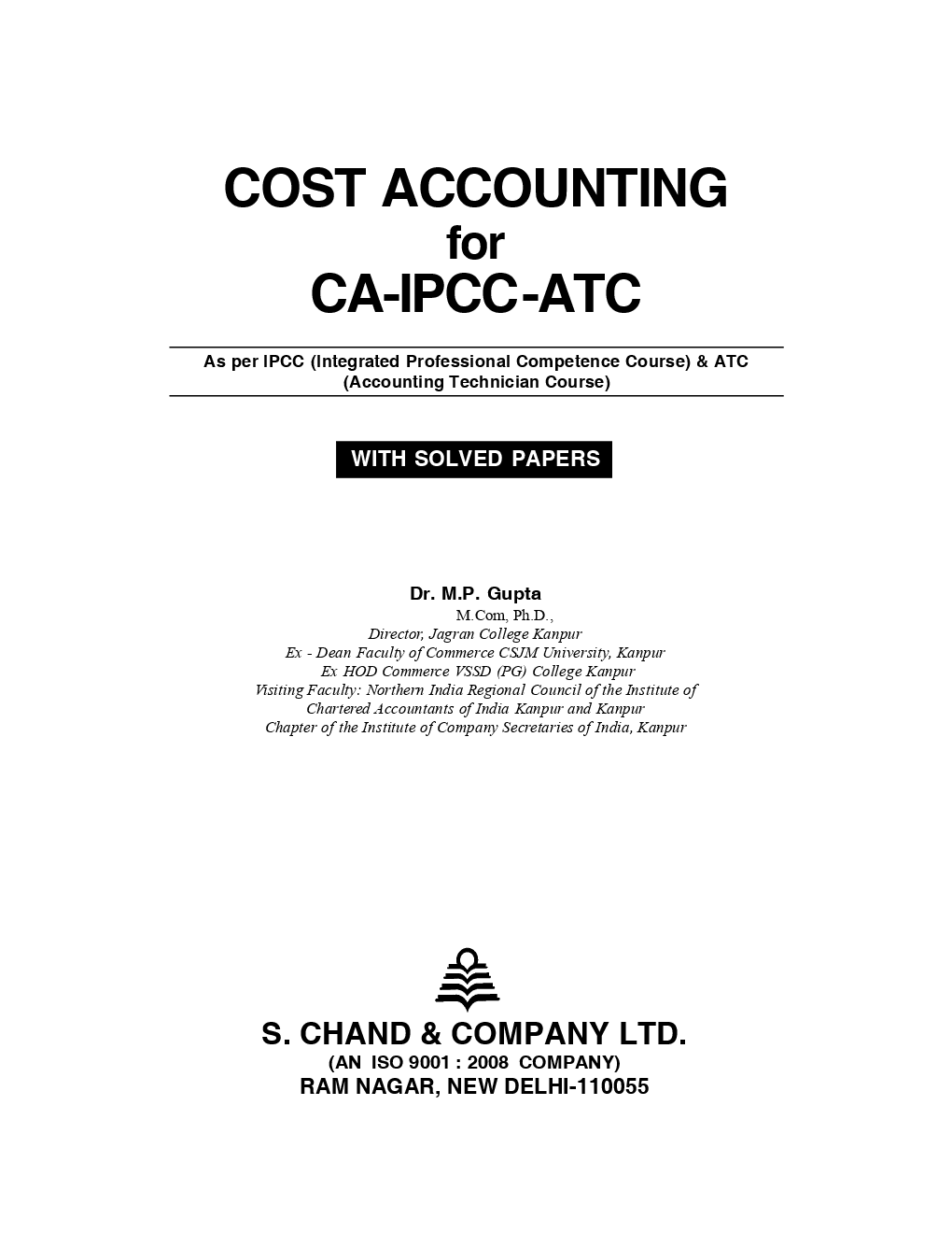 Download Cost Accounting For CA IPC ATC PDF Online 2020