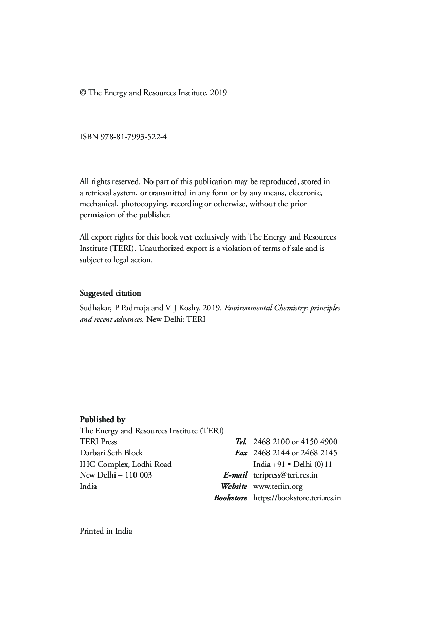 Environmental Chemistry Principles And Recent Advances - Page 5