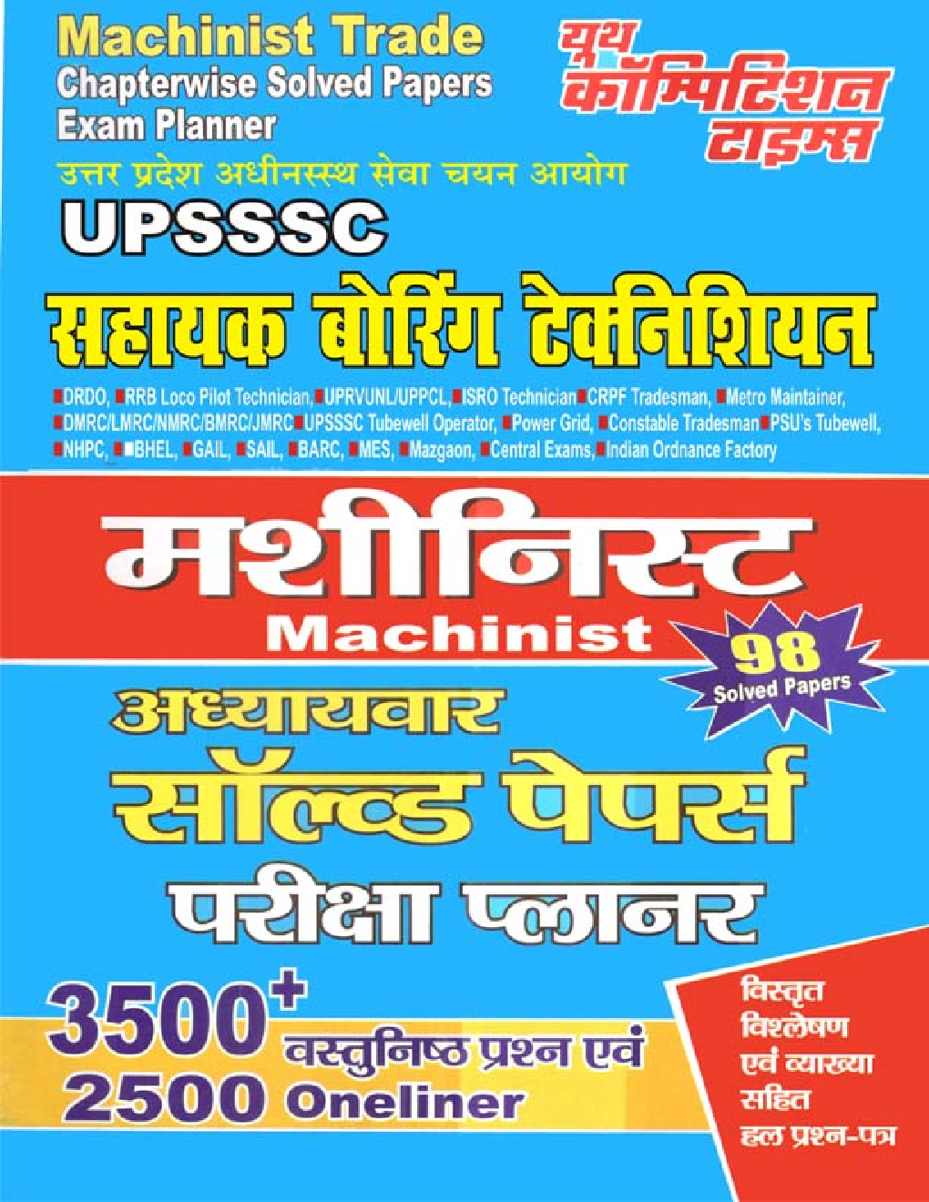 UPSSSC मशीनिस्ट ट्रेड Chapterwise Solved Papers Exam Planner - Page 1