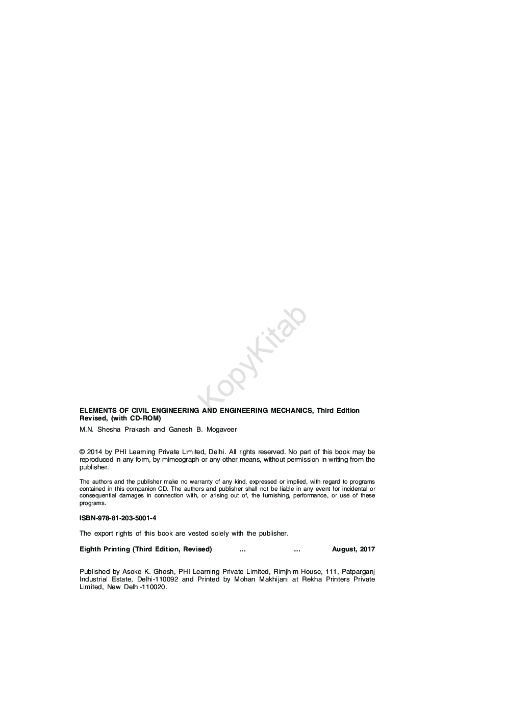 Elements Of Civil Engineering And Engineering Mechanics - Page 3