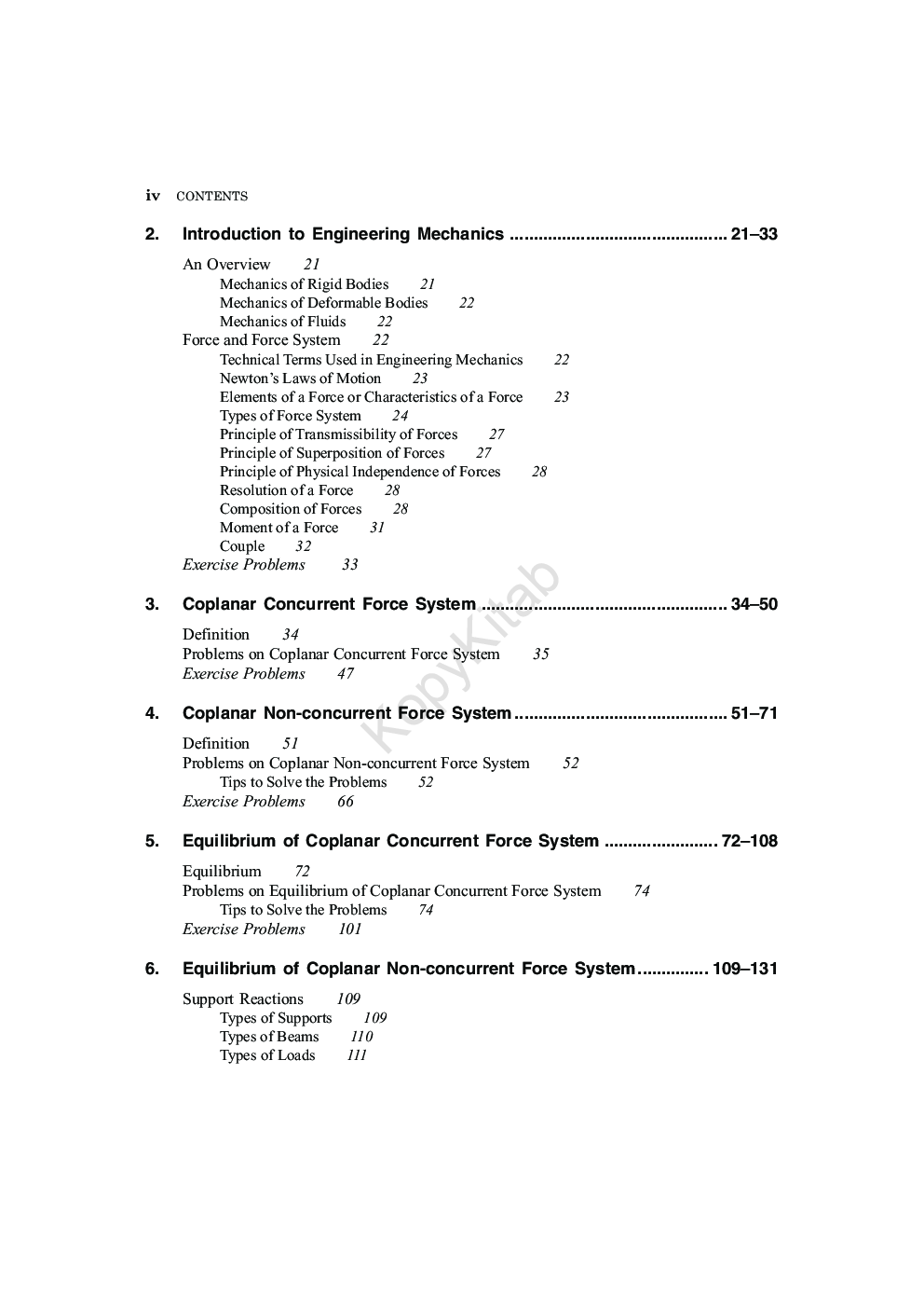 Elements Of Civil Engineering And Engineering Mechanics - Page 5