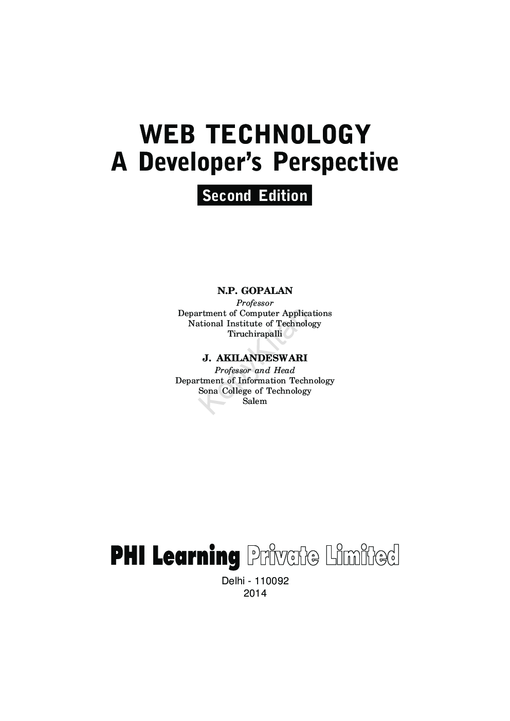 Web Technology: A Developer’s Perspective - Page 2