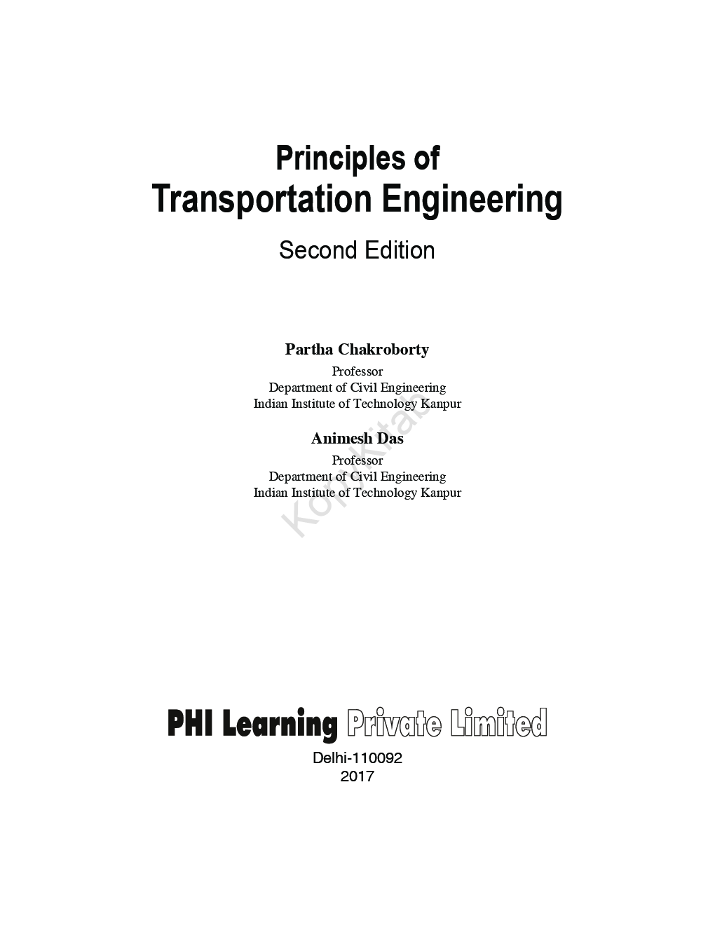 Principles Of Transportation Engineering - Page 2