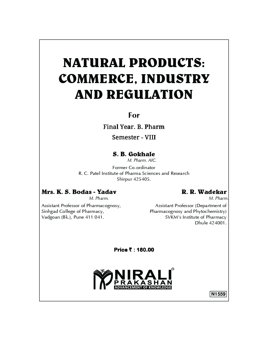 Natural Products: Commerce, Industry And Regulation - Page 2