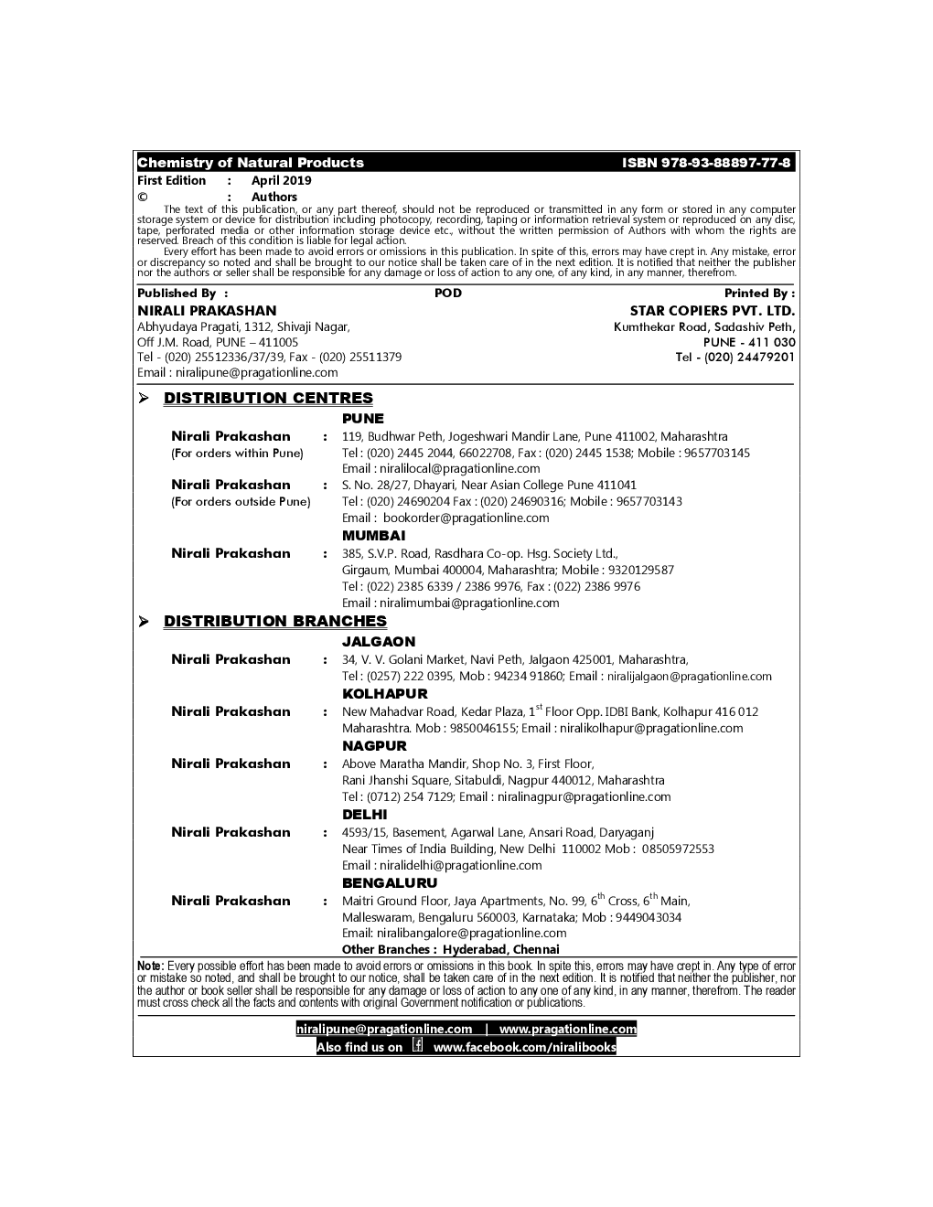 Chemistry Of Natural Products - Page 3