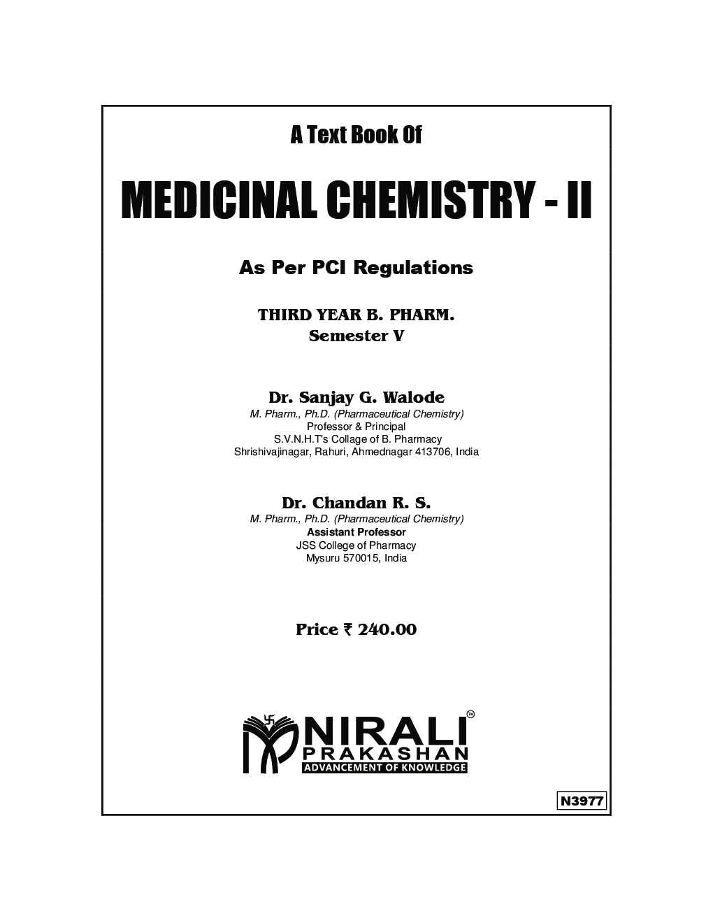 Medicinal Chemistry - II - Page 2