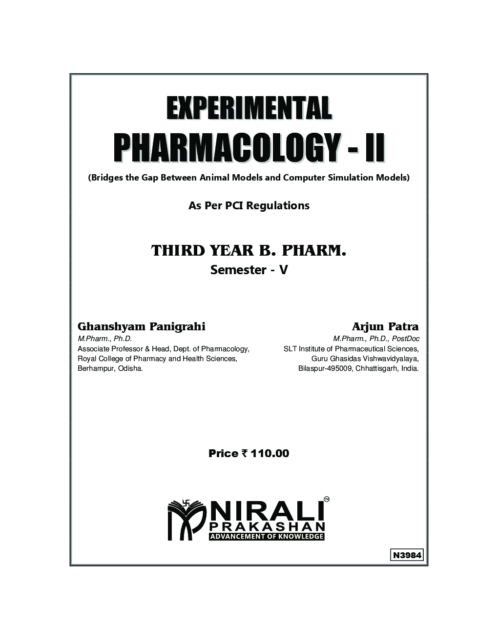 Experimental Pharmacology - II (Bridges The Gap Between Animal Models And Computer Simulation Models) - Page 2