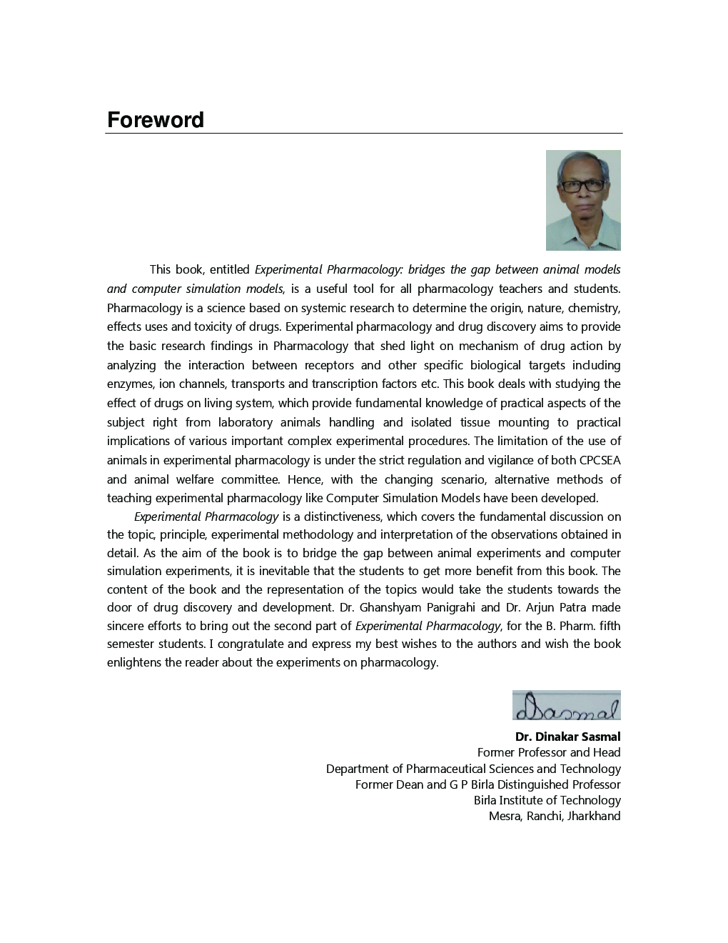 Experimental Pharmacology - II (Bridges The Gap Between Animal Models And Computer Simulation Models) - Page 4