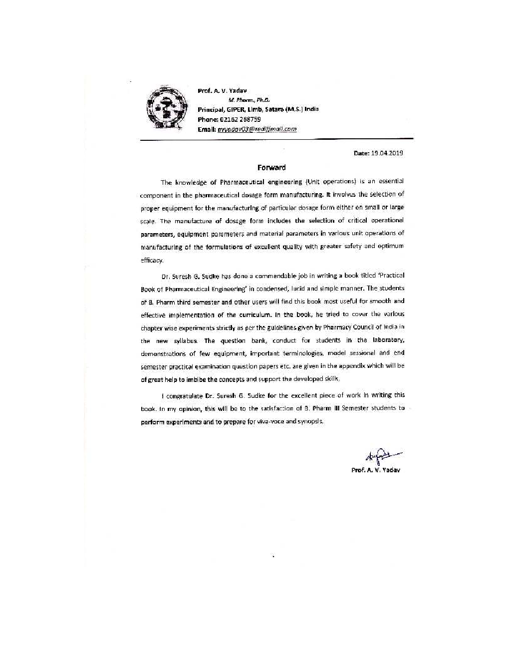 A Practical Book Of Pharmaceutical Engineering - Page 5