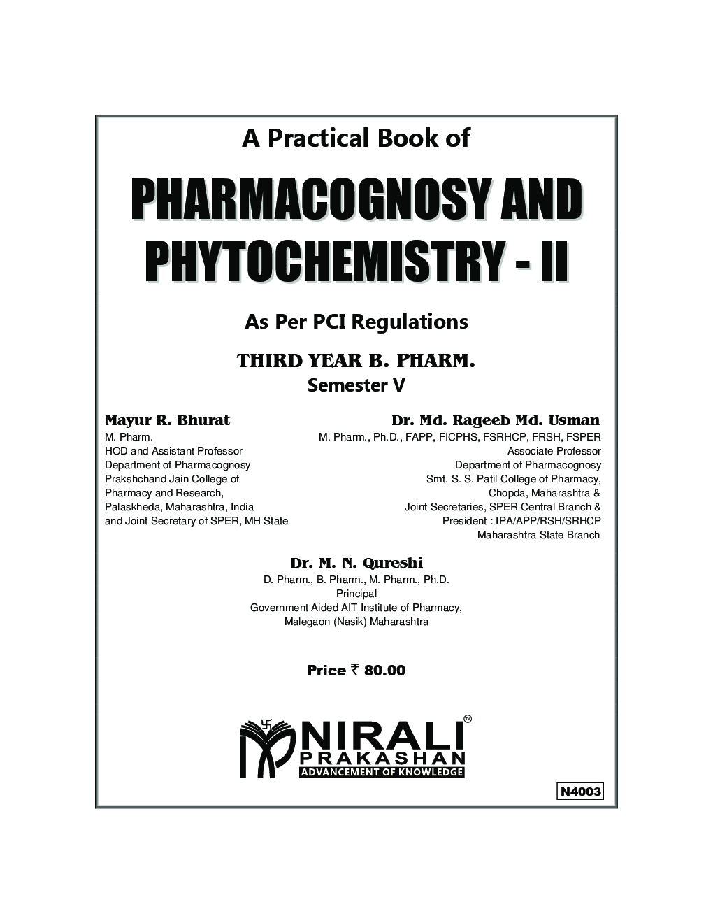 A Practical Book Of Pharmacognosy And Phytochemistry - II - Page 2