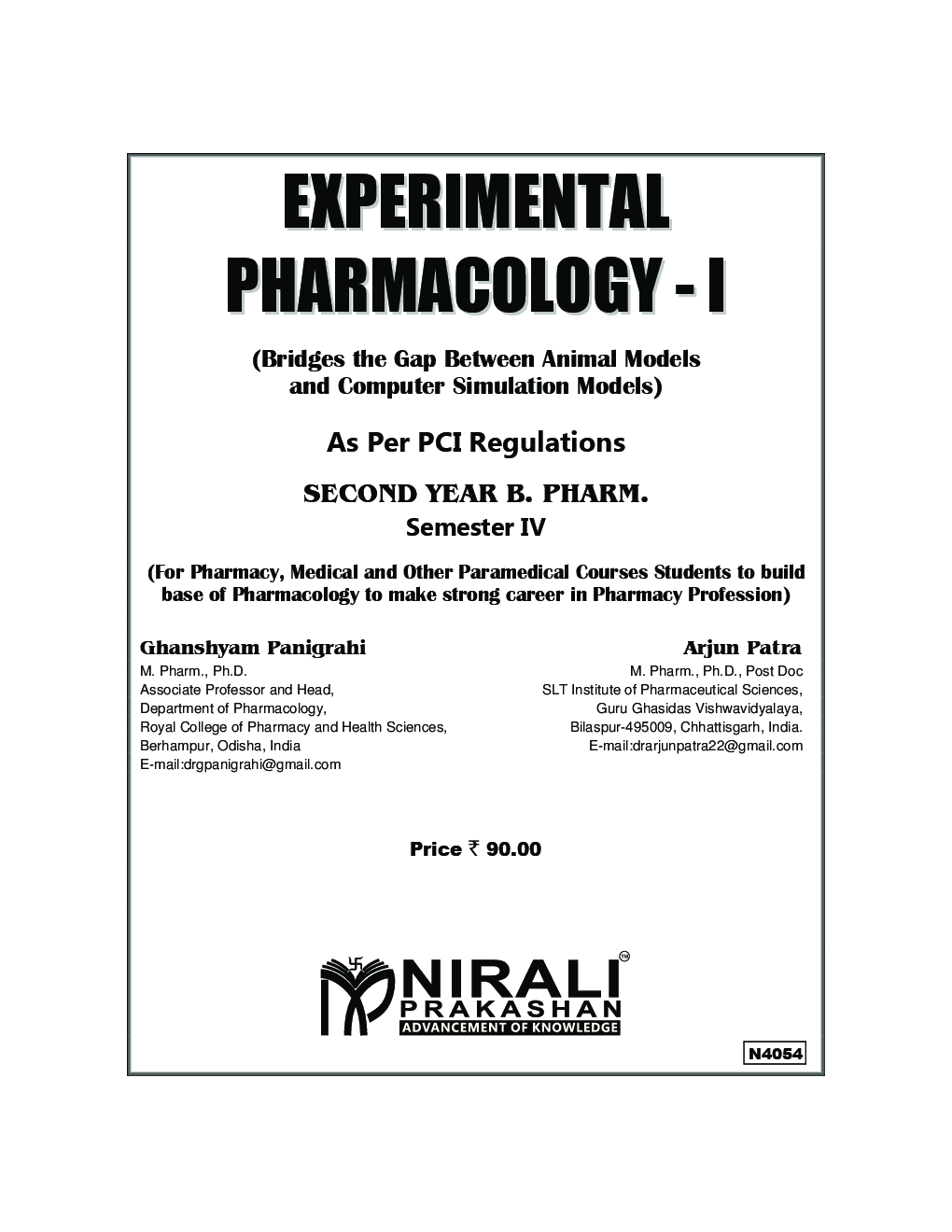 Experimental Pharmacology - I (Bridges The Gap Between Animal Models And Computer Simulation Models) - Page 2