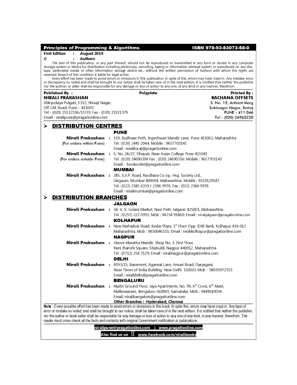 Principles Of Programming And Algorithms - Page 3